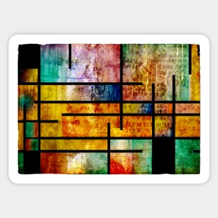 Modern abstract art Sticker